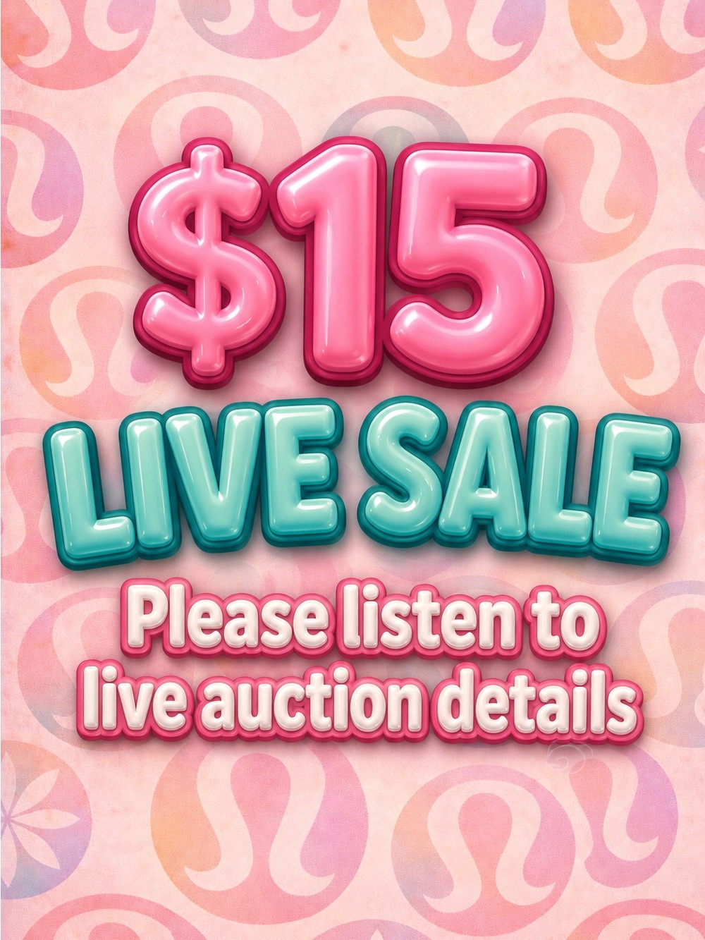 7/9 LIVE SALE LISTING